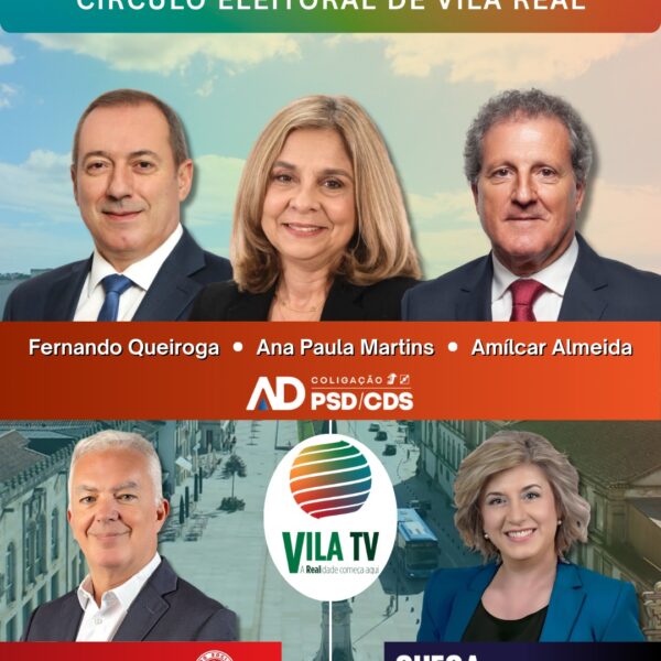 Vila Real elege 3 deputados da AD, 1 do PS e 1 do CHEGA