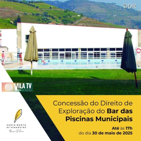 Concurso para a concessão do Bar das Piscinas de Santa Marta de Penaguião está aberto até dia 30