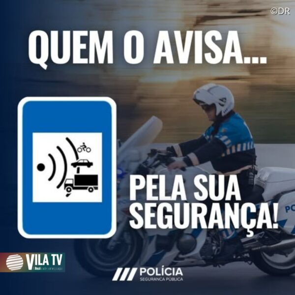 PSP informa locais de controlo de velocidade no mês de junho em Vila Real e Chaves