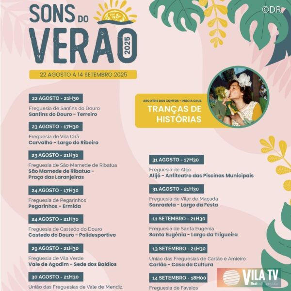 “Sons do Verão” percorre as freguesias de Alijó com espetáculo itinerante a partir de 22 de agosto