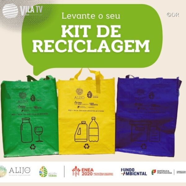 Kit com sacos de reciclagem sensibiliza a população para a separação correta de lixo