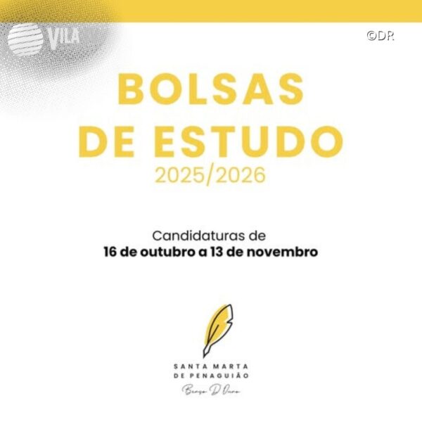 Santa Marta de Penaguião inscreve para bolsas de estudo para alunos do ensino superior