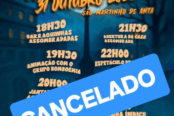 Evento de Halloween em São Martinho de Anta cancelado devido ao mau tempo