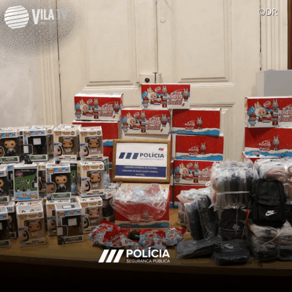 PSP apreende mais de 500 artigos contrafeitos em operação no norte do país