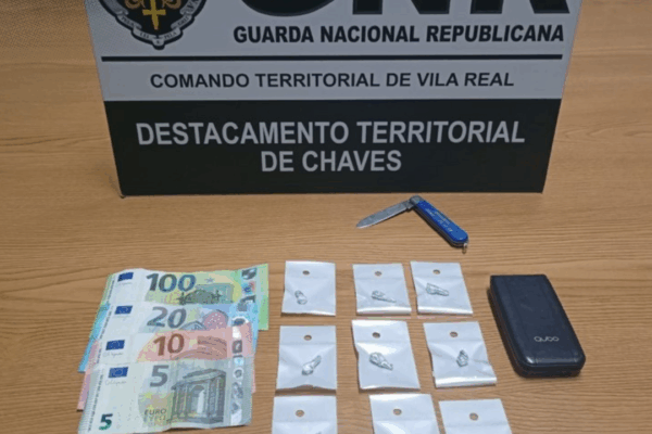 Homem detido em Chaves por tráfico de estupefacientes