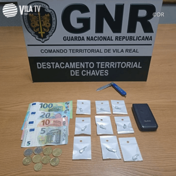 Homem detido em Chaves por tráfico de estupefacientes