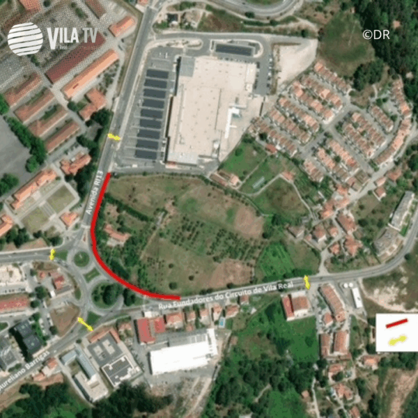 Obras condicionam trânsito na Rua dos Fundadores do Circuito de Vila Real