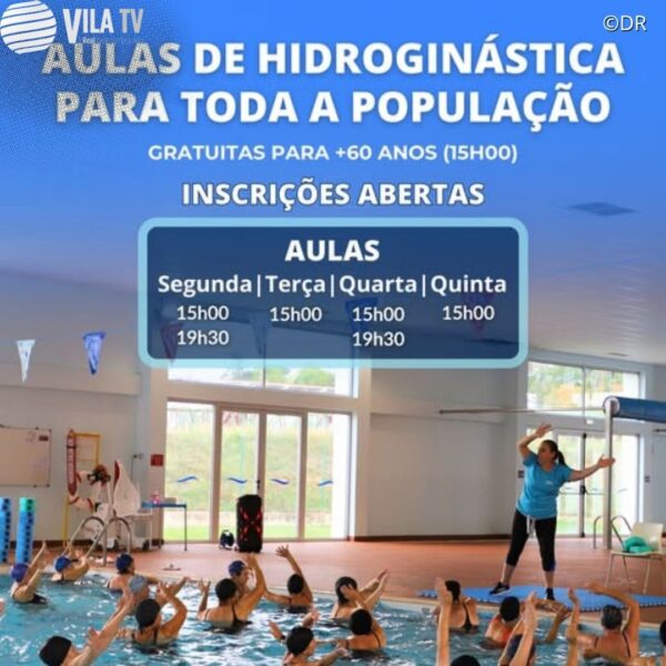 Valpaços abre inscrições para aulas de hidroginástica na piscina municipal