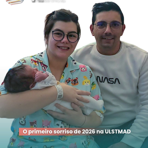 Lucas é o Primeiro Bebé de 2026 a Nascer na ULSTMAD