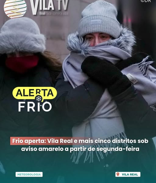 IPMA Coloca Vila Real Sob Aviso Amarelo: Frio Intenso Aumenta Riscos para a Saúde