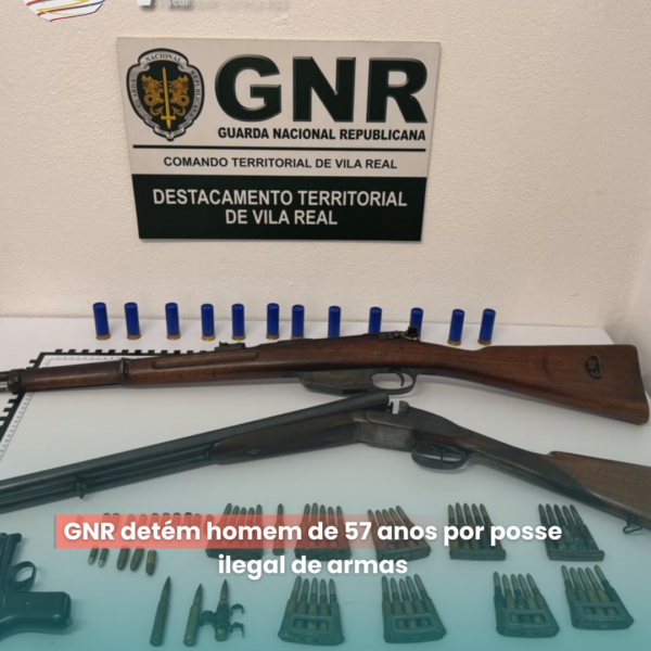 GNR Detém Suspeito por Posse Ilegal de Armas em Vila Real
