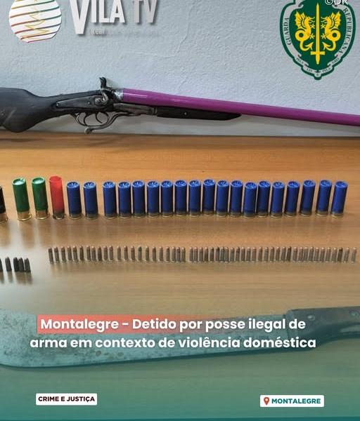 GNR Vila Real | Montalegre – Detido por Posse Ilegal de Arma em Contexto de Violência Doméstica